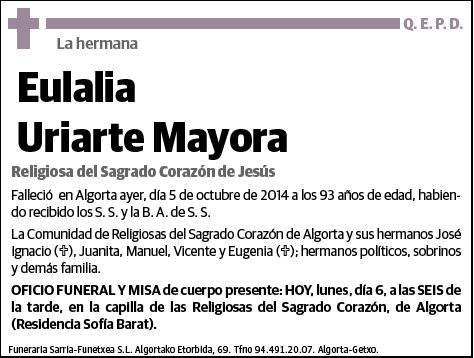 URIARTE MAYORA,EULALIA