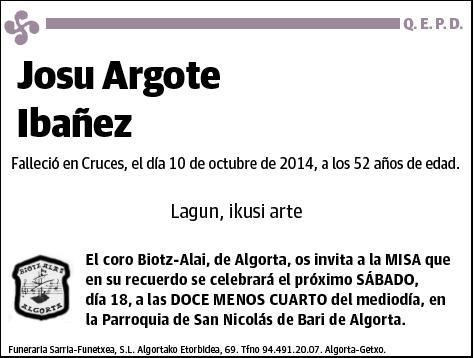 ARGOTE IBAÑEZ,JOSU