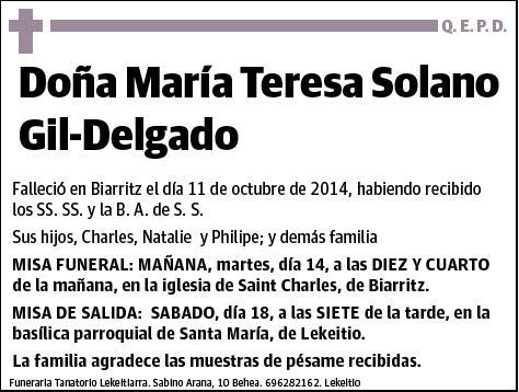 SOLANO GIL-DELGADO,MARIA TERSEA