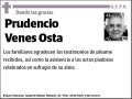 VENES OSTA,PRUDENCIO