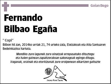 BILBAO EGAÑA,FERNANDO