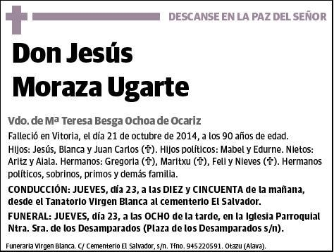 MORAZA UGARTE,JESUS