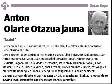 OLARTE OTAZUA,ANTON