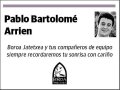 BARTOLOMÉ ARRIEN,PABLO