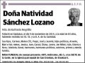 SANCHEZ LOZANO,NATIVIDAD