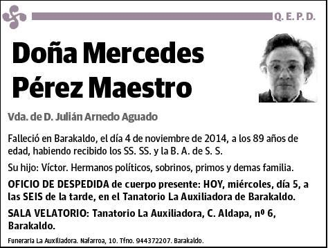 PEREZ MAESTRO,MERCEDES