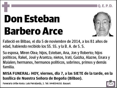 BARBERO ARCE,ESTEBAN