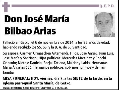BILBAO ARIAS,JOSE MARIA