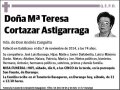CORTAZAR ASTIGARRAGA,Mª TERESA