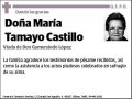 TAMAYO CASTILLO,MARIA