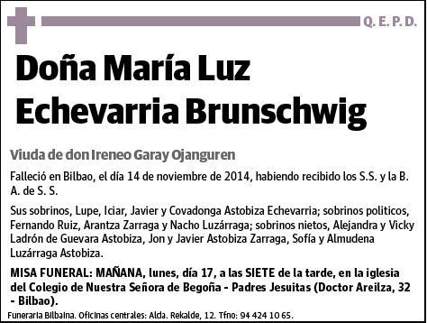 ECHEVARRIA BRUNSCHWIG,MARIA LUZ