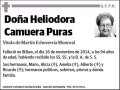 CAMUERA PURAS,HELIODORA