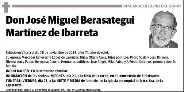 BERASATEGUI MARTINEZ DE IBARRETA,JOSE MIGUEL