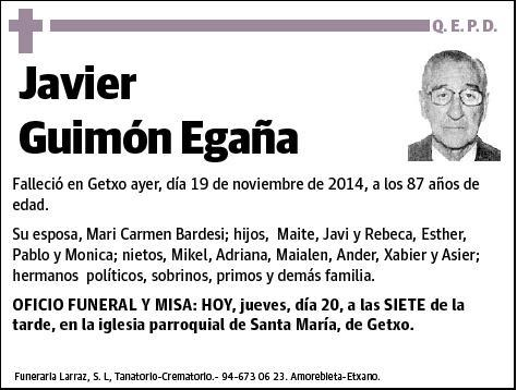 GUIMON EGAÑA,JAVIER