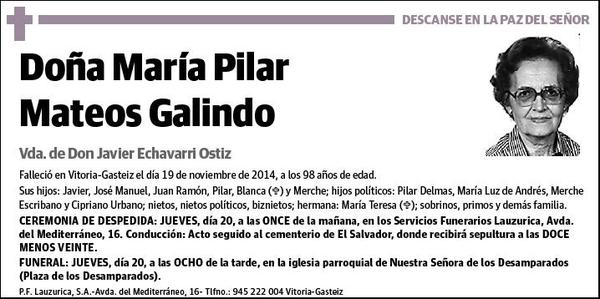 MATEOS GALINDO,MARIA PILAR