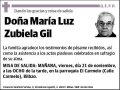 ZUBIELA GIL,MARIA LUZ