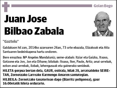 BILBAO ZABALA,JUAN JOSE
