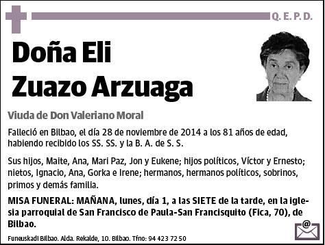 ZUAZO ARZUAGA,ELI