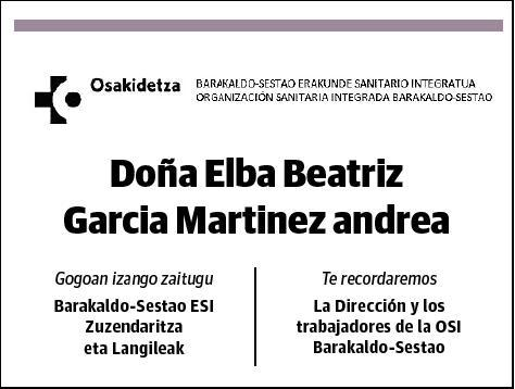 GARCIA MARTINEZ,ELBA BEATRIZ