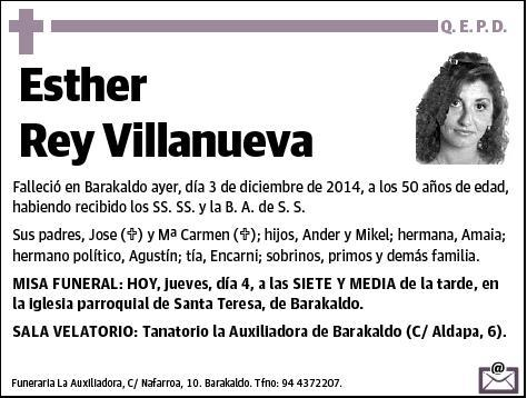 REY VILLANUEVA,ESTHER