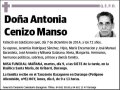 CENIZO MANSO,ANTONIA