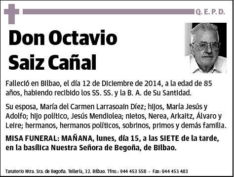 SAIZ CAÑAL,OCTAVIO