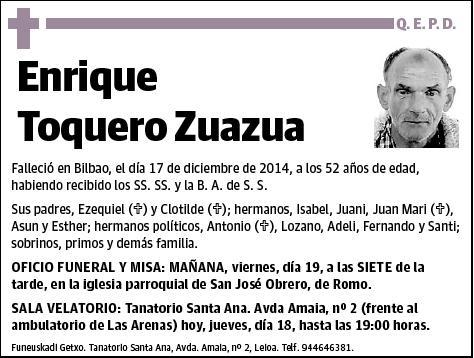 TOQUERO ZUAZUA,ENRIQUE