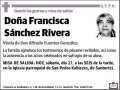 SANCHEZ RIVERA,FRANCISCA