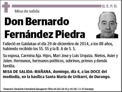 FERNANDEZ PIEDRA,BERNARDO
