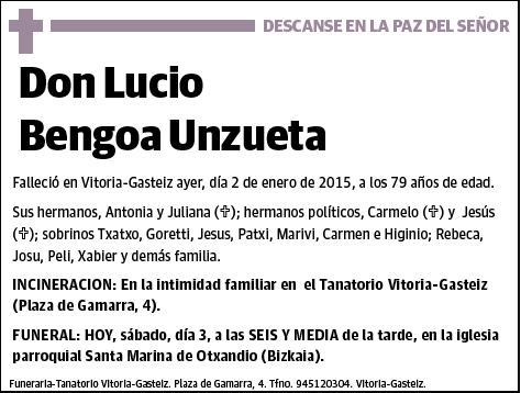 BENGOA UNZUETA,LUCIO