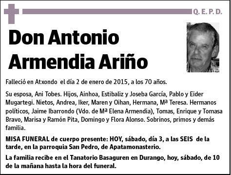 ARMENDIA ARIÑO,ANTONIO