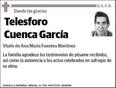 CUENCA GARCIA,TELESFORO