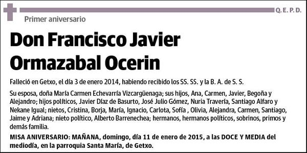 ORMAZABAL OCERIN,FRANCISCO JAVIER