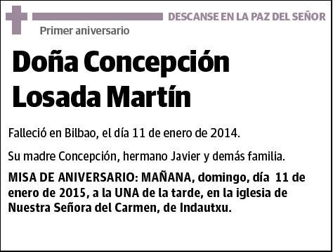LOSADA MARTÍN,CONCEPCIÓN