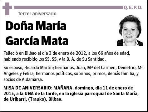 GARCIA MATA,MARIA
