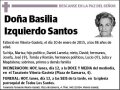 IZQUIERDO SANTOS,BASILIA
