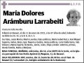 ARAMBURU LARRABEITI,MARIA DOLORES