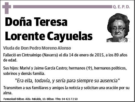 LORENTE CAYUELAS,TERESA