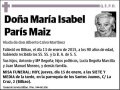 PARIS MAIZ,MARIA ISABEL