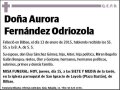 FERNANDEZ ODRIOZOLA,AURORA