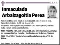ARBAIZAGOITIA PEREA,INMACULADA