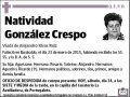 GONZALEZ CRESPO,NATIVIDAD