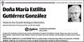 GUTIERREZ GONZALEZ,MARIA ESTILITA