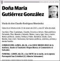 GUTIERREZ GONZALEZ,MARIA