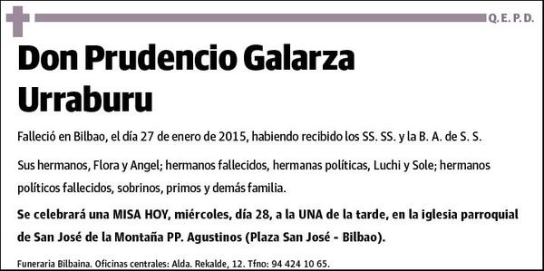 GALARZA URRABURU,PRUDENCIO