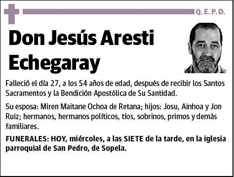ARESTI ECHEGARAY,JESUS
