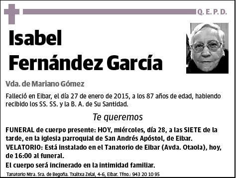 FERNANDEZ GARCIA,ISABEL