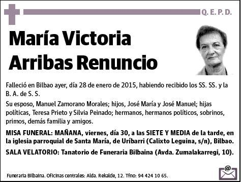 ARRIBAS RENUNCIO,MARIA VICTORIA
