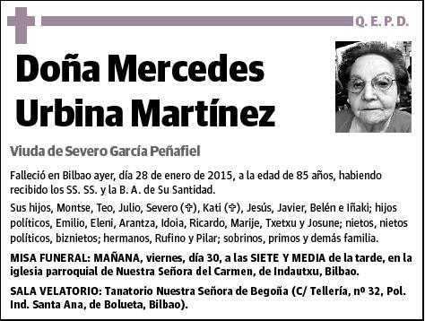 URBINA MARTINEZ,MERCEDES