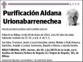 ALDANA URIONABARRENECHEA,PURIFICACION